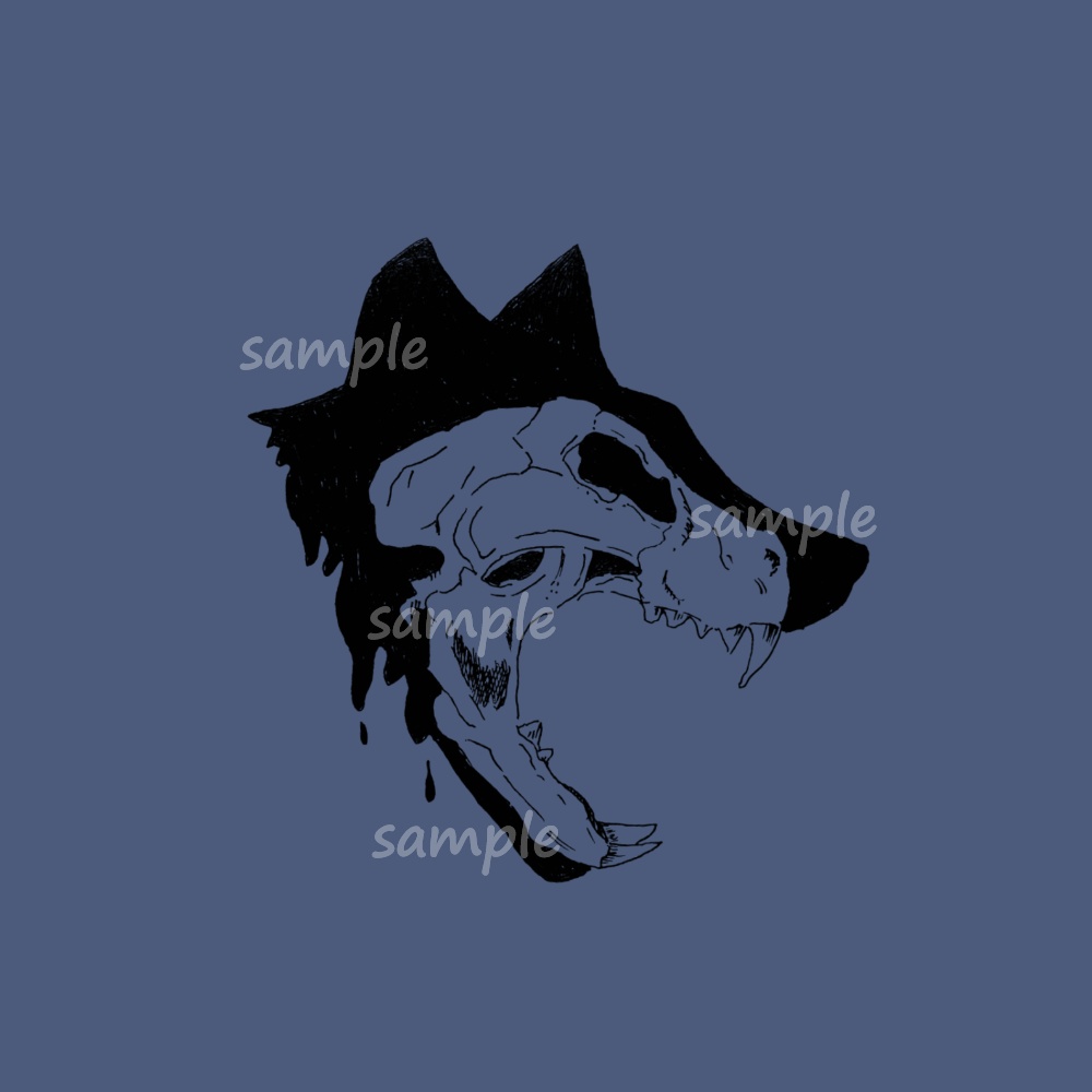 【VRC】狼の骨タトゥー