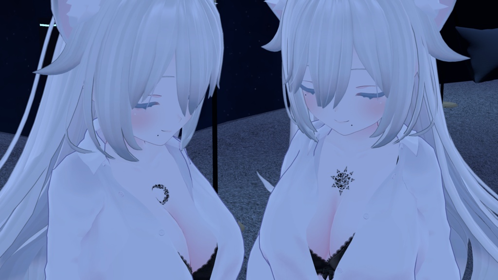 【VRC】月と太陽タトゥー
