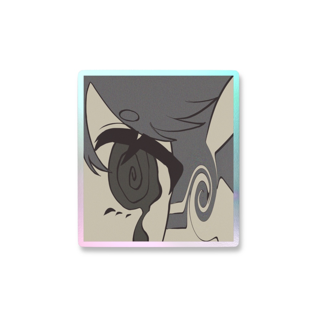 ぐるぐるオメメのステッカー