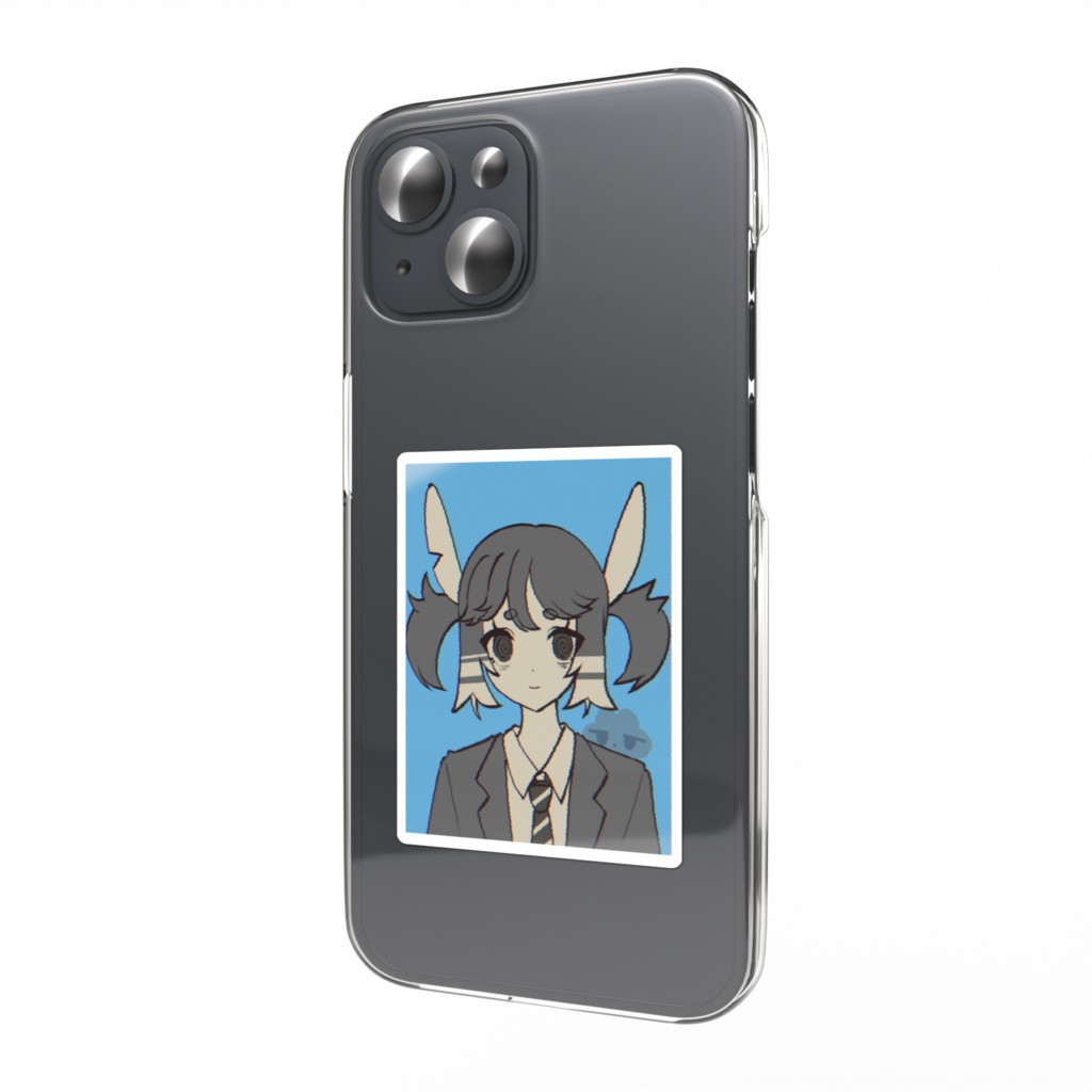 社畜片の証明写真風ステッカー