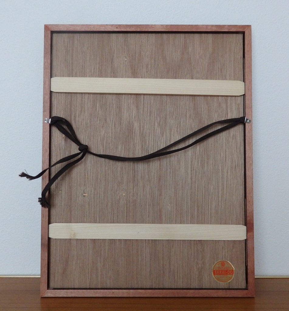 日本刺繍の額装品「鶏」