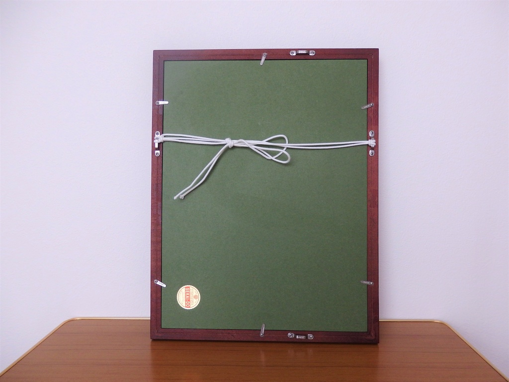 日本刺繍作品「梅見る楽俊」