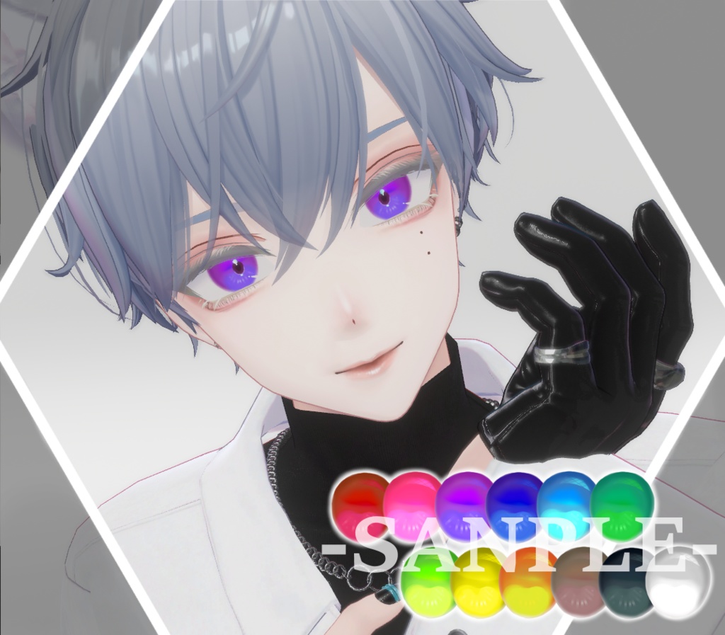 【狛乃/komano】瞳&メイク テクスチャ 01