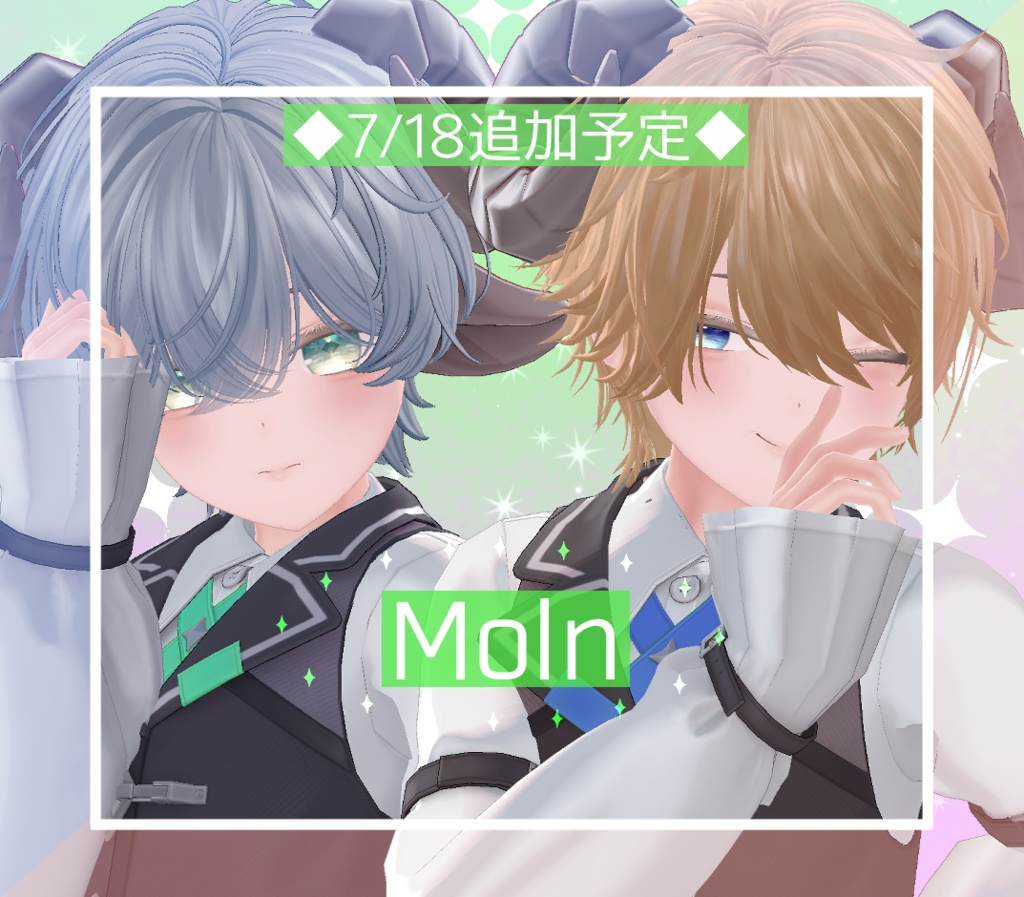 【14アバター対応】瞳&メイクテクスチャ Two tone color ★Eye & Make up texture