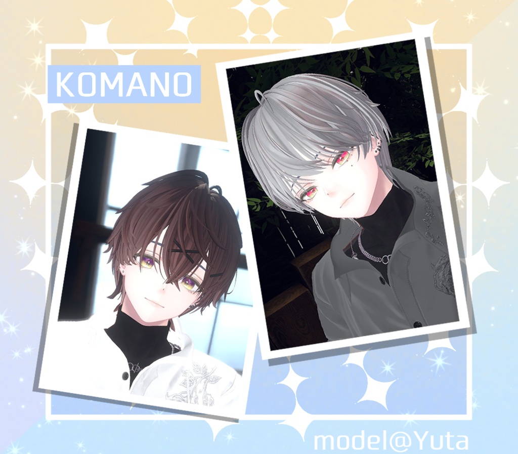 【14アバター対応】瞳&メイクテクスチャ Two tone color ★Eye & Make up texture