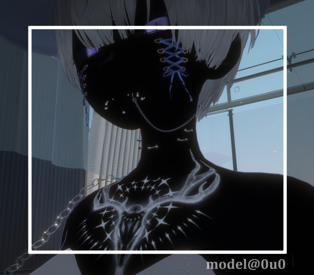 【Tatoo texture】Deer skullタトゥー 複数デザインセット