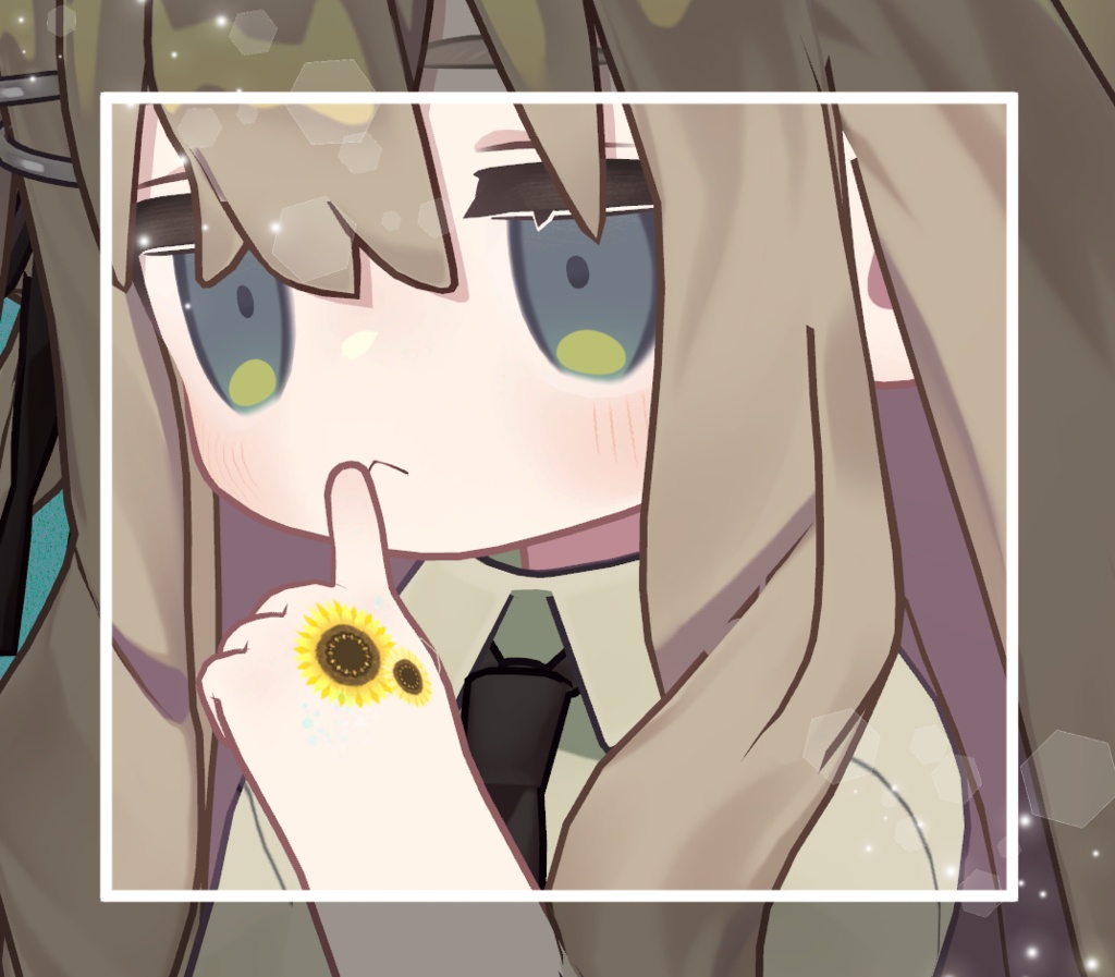 ♡無料/FREE♡【Tatoo texture】ひまわりタトゥー 複数デザインセット