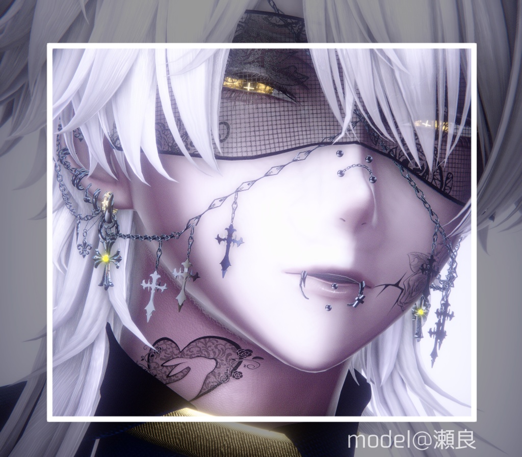 【Tatoo texture】うさちゃんハートタトゥー 複数デザインセット