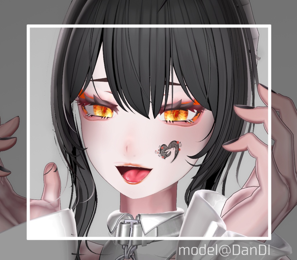 【Tatoo texture】うさちゃんハートタトゥー 複数デザインセット