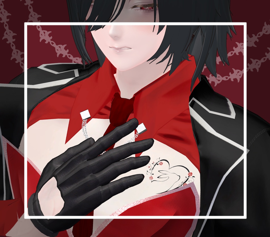 【Tatoo texture】うさちゃんハートタトゥー 複数デザインセット