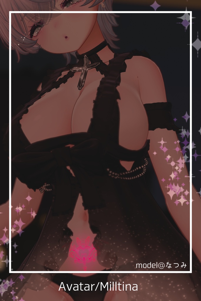 【Tatoo texture】うさきゅばすタトゥー 複数アバター対応 デザイン2種