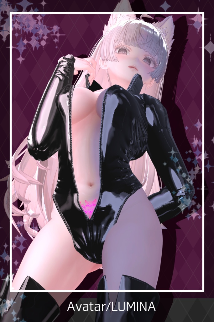 【Tatoo texture】うさきゅばすタトゥー 複数アバター対応 デザイン2種