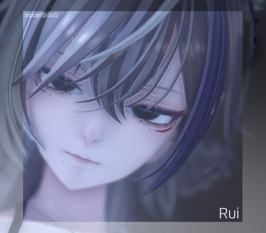 【24アバター対応】隈取りメイクテクスチャ Make up texture