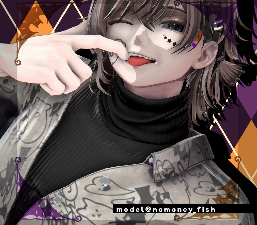 【Tatoo texture】ゆるかわHALLOWEEN すてっかー タトゥー 複数デザインセット