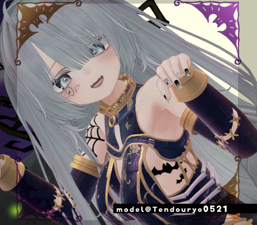 【Tatoo texture】ゆるかわHALLOWEEN すてっかー タトゥー 複数デザインセット