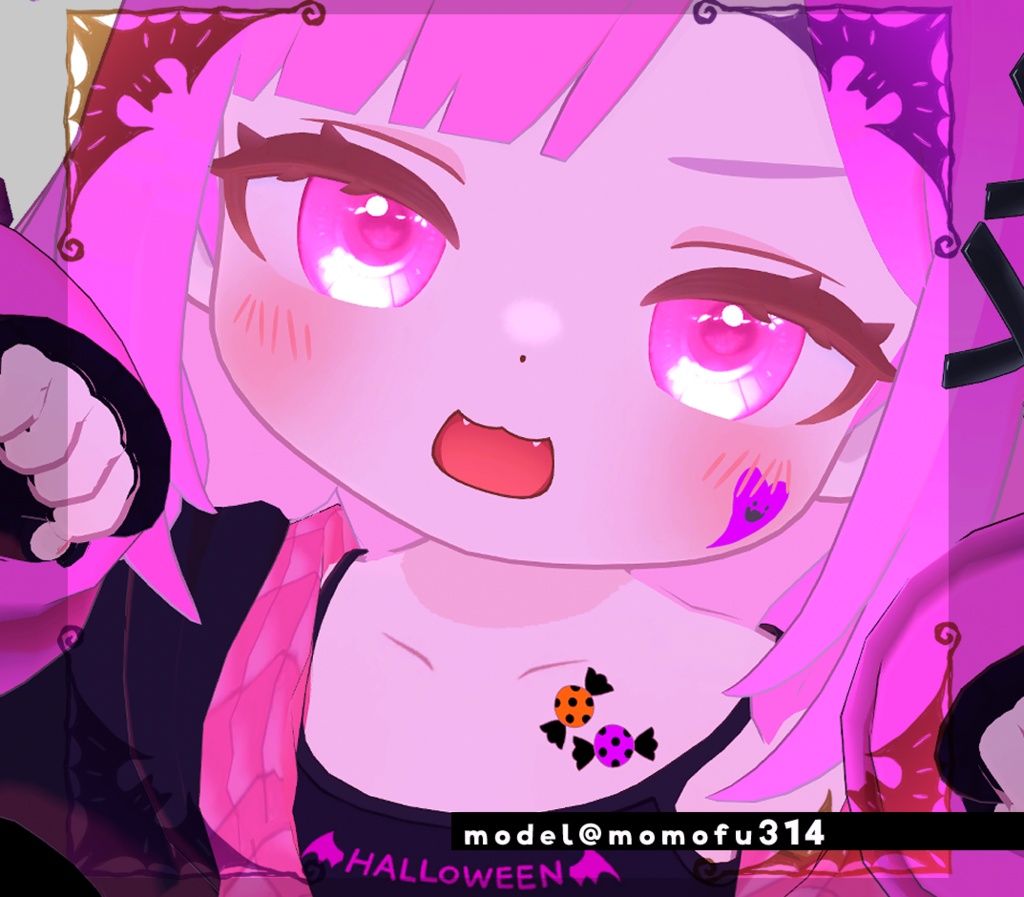 【Tatoo texture】ゆるかわHALLOWEEN すてっかー タトゥー 複数デザインセット