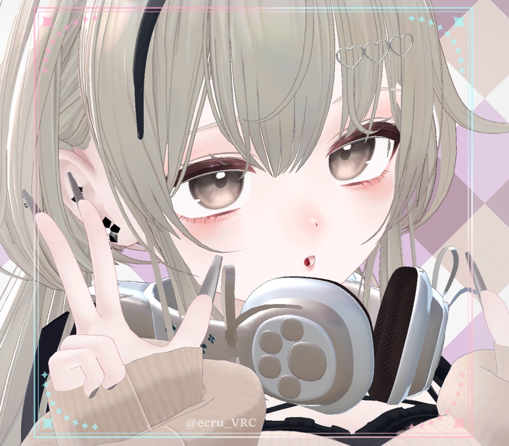 【エク/Eku】アイ&メイク テクスチャ01 Eye&Makeup Texture& Blendshape