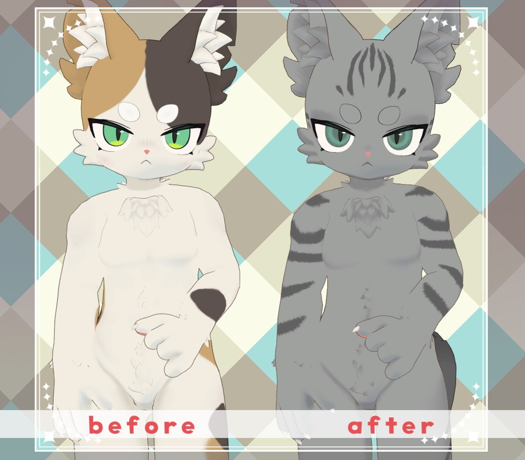 【麟/RIN】毛色チェンジ!アイ&ボディテクスチャ BodyTexture