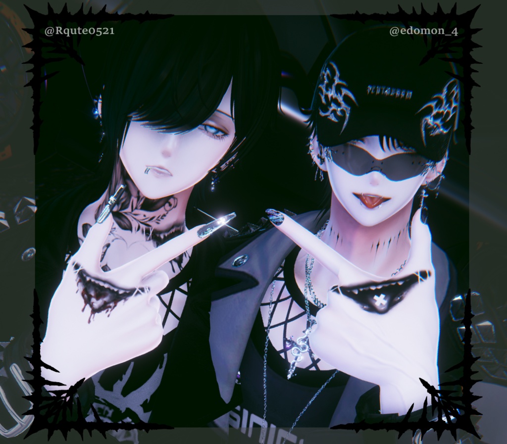 【Tatoo texture】Smile タトゥー 複数デザインセット