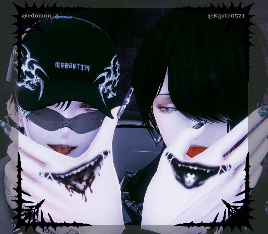 【Tatoo texture】Smile タトゥー 複数デザインセット