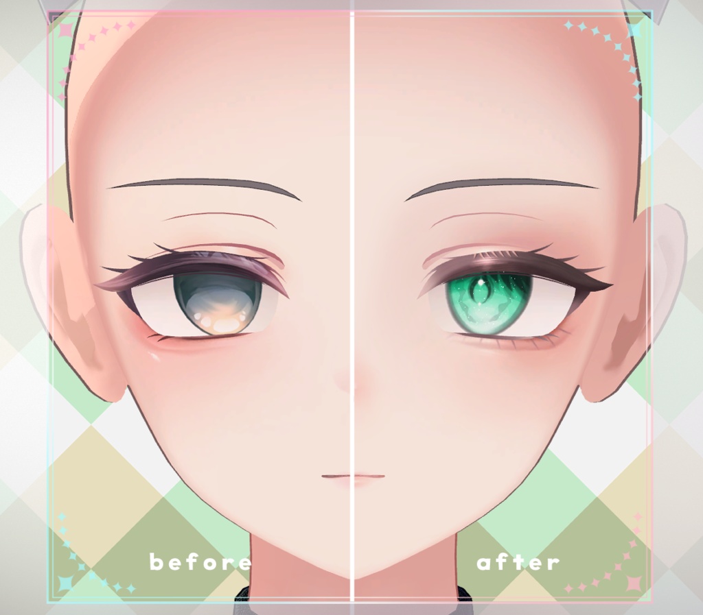 【翠羽 /Suiha】アイ&メイク テクスチャ01 Eye&Makeup