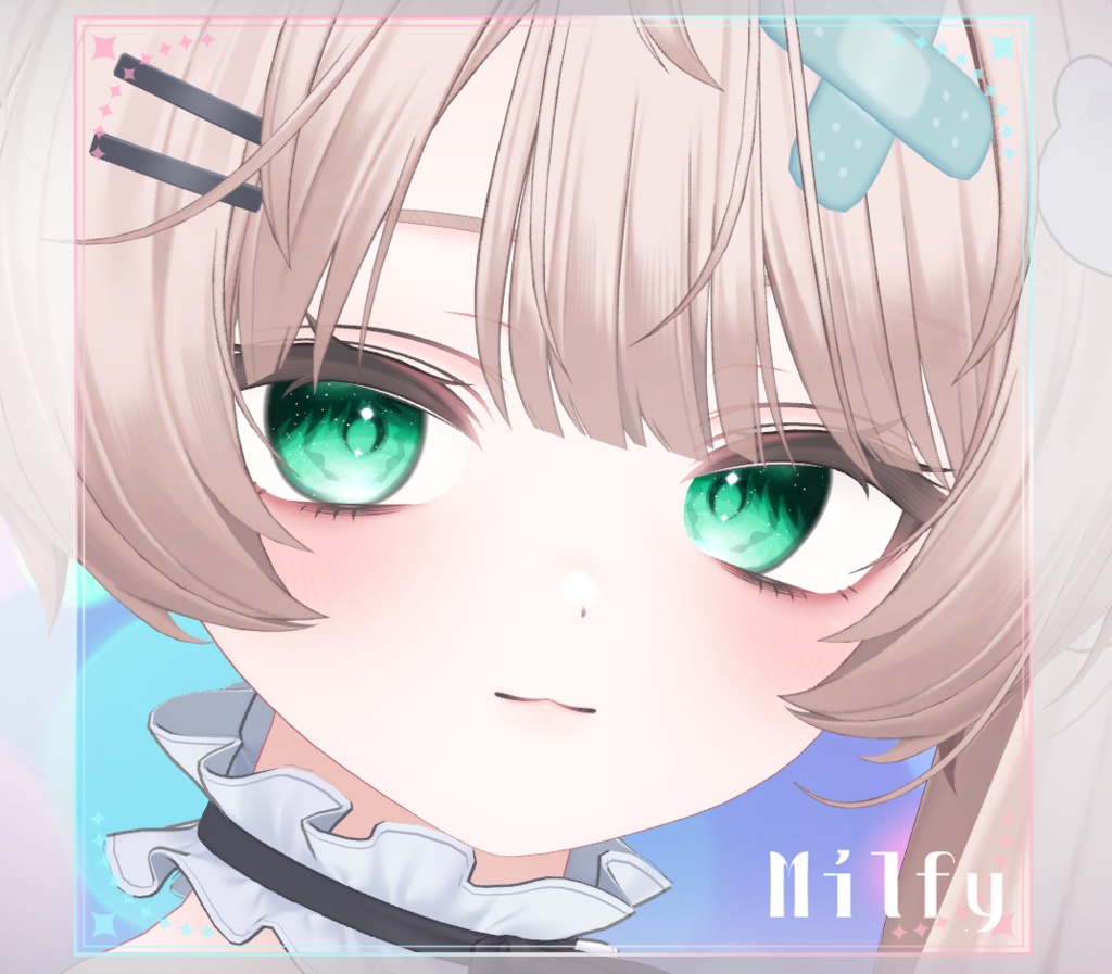 【複数アバター対応】にじみ水彩 EYE texture アイテクスチャ