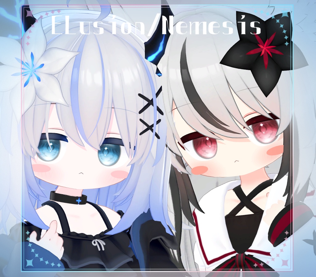 【複数アバター対応】にじみ水彩 EYE texture アイテクスチャ