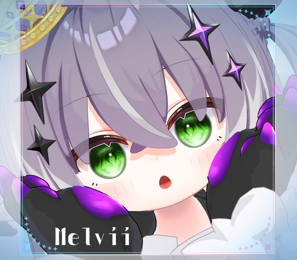 【複数アバター対応】にじみ水彩 EYE texture アイテクスチャ