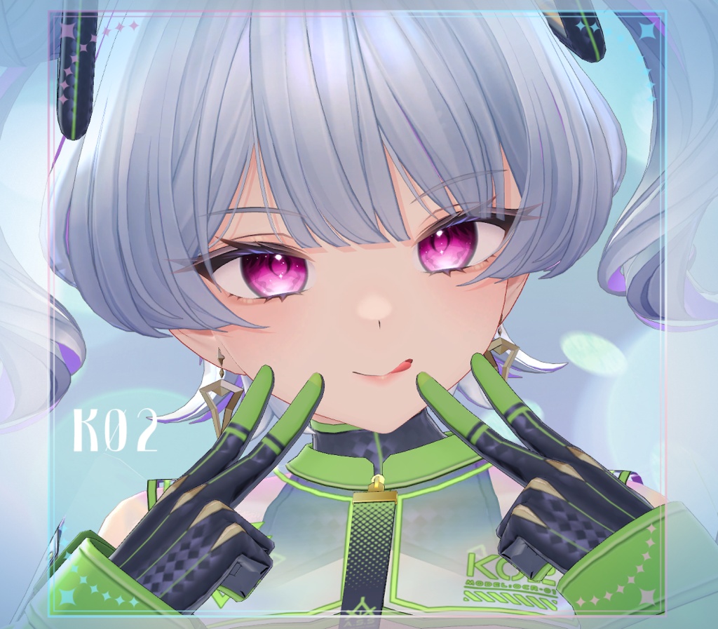 【複数アバター対応】にじみ水彩 EYE texture アイテクスチャ