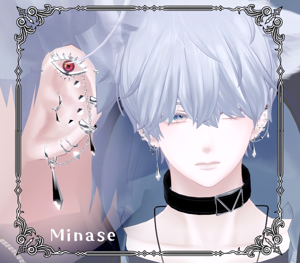 【FREE/無料】Eye & Tear pierce【水瀬/狛乃 対応】