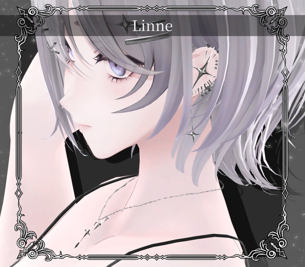 【複数アバター対応】Starcross Drop Accessory【VRChat想定】