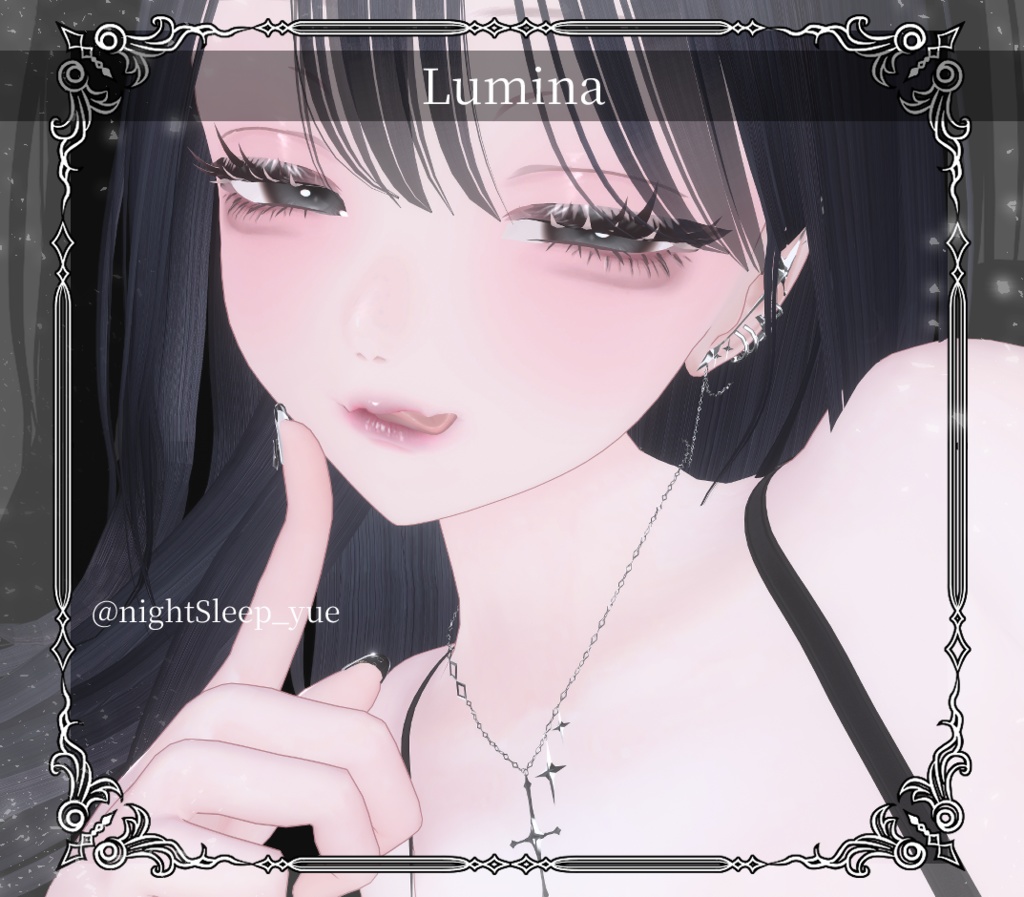 【複数アバター対応】Starcross Drop Accessory【VRChat想定】