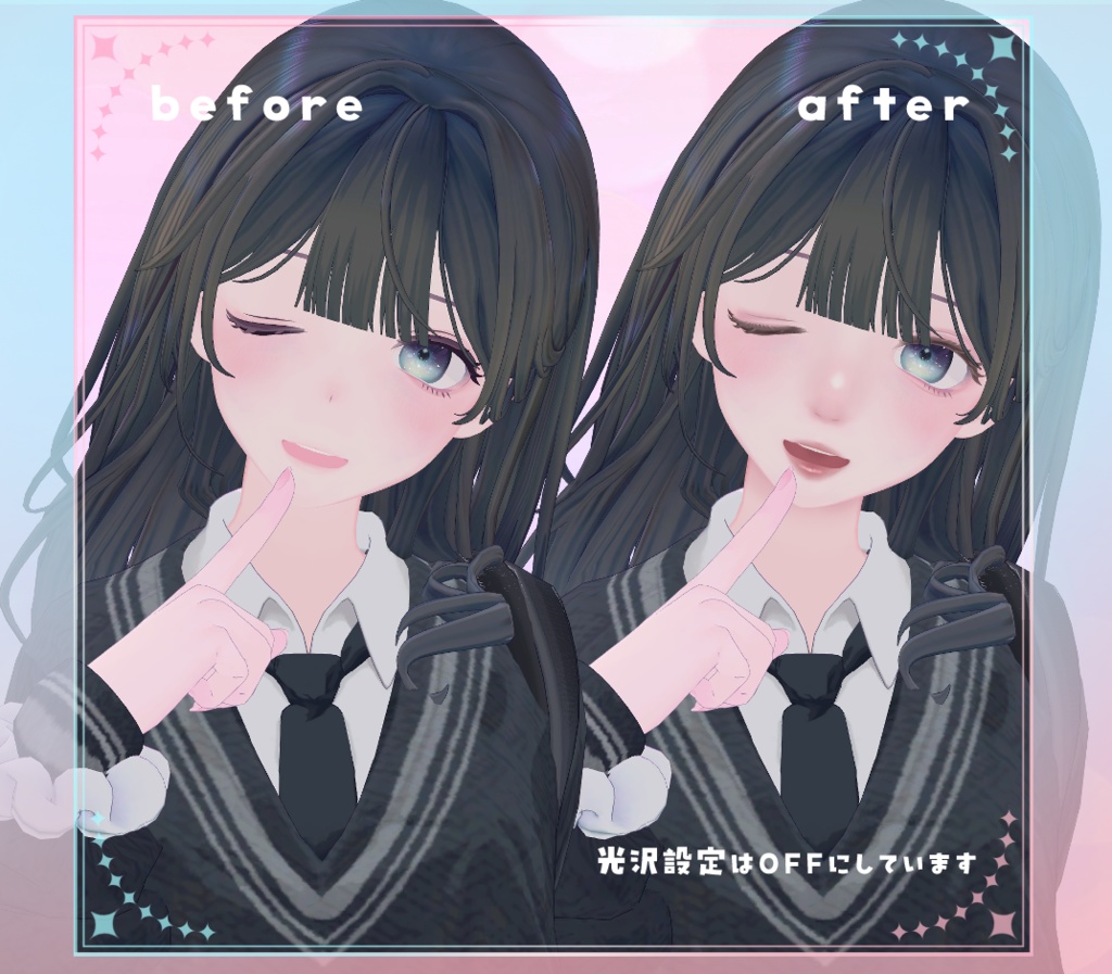 【ラビ先輩/Rabbi Senpai】メイク テクスチャ Makeup Texture 01