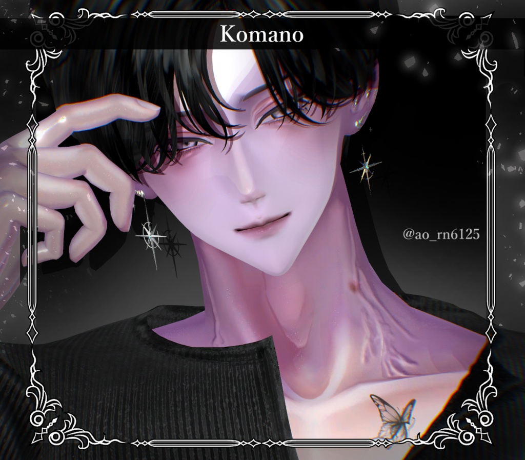 【複数アバター対応】Star Gleam Pierce【VRChat想定】