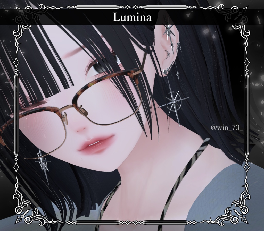 【複数アバター対応】Star Gleam Pierce【VRChat想定】