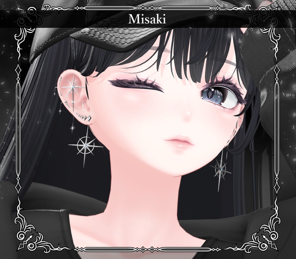 【複数アバター対応】Star Gleam Pierce【VRChat想定】
