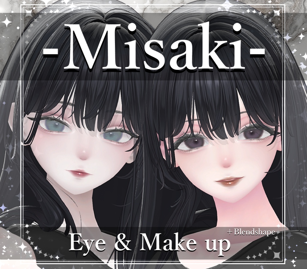 【海咲/Misaki】Eye ＆ Makeup & Body Texture& Blendshape