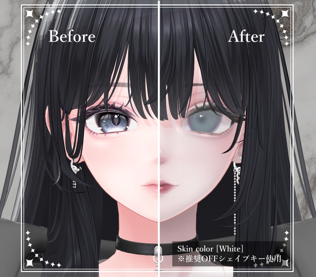 【海咲/Misaki】Eye & Makeup & Body Texture& Blendshape