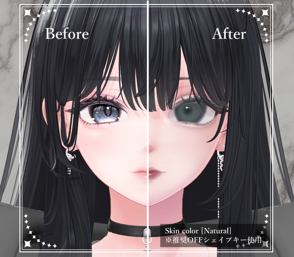 【海咲/Misaki】Eye & Makeup & Body Texture& Blendshape