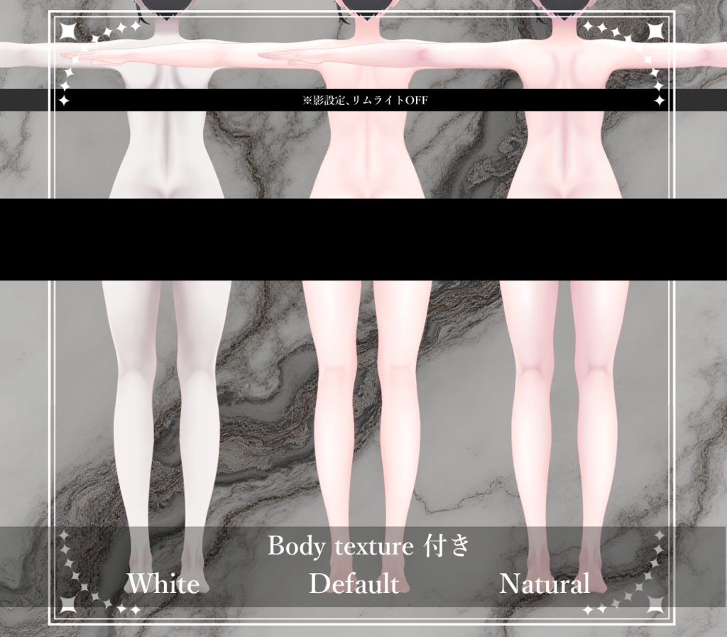 【海咲/Misaki】Eye & Makeup & Body Texture& Blendshape
