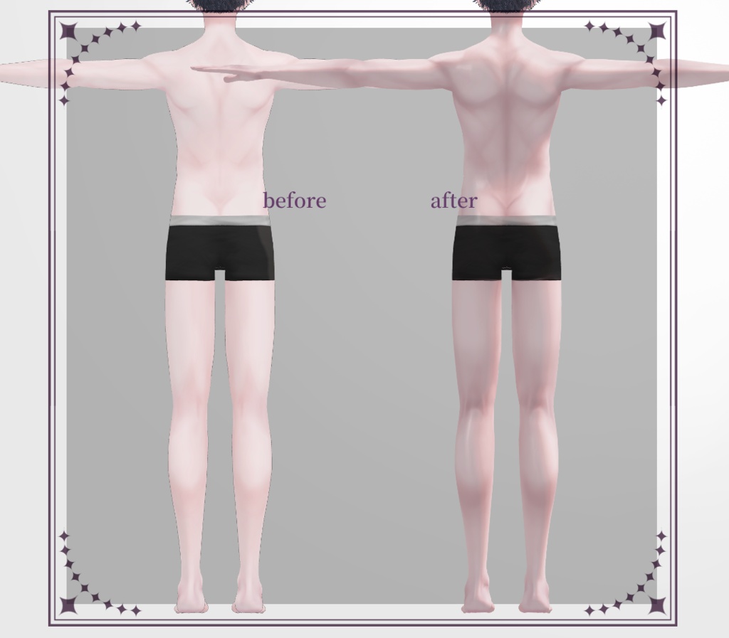 ★SALE★【紗夜/Suzuya】ボディテクスチャ BodyTexture ,Material Muscle+