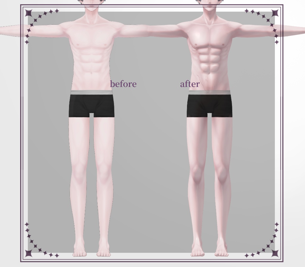 ★SALE★【紗夜/Suzuya】ボディテクスチャ BodyTexture ,Material Muscle+