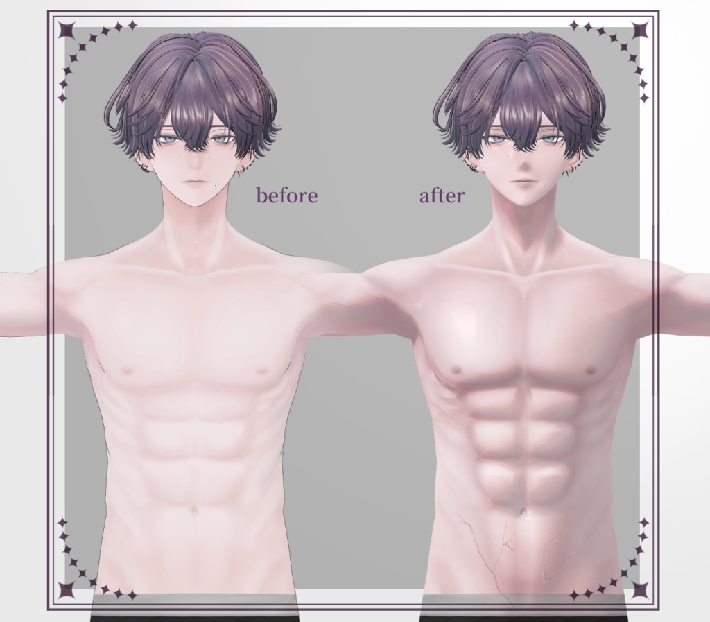 ★SALE★【紗夜/Suzuya】ボディテクスチャ BodyTexture ,Material Muscle+