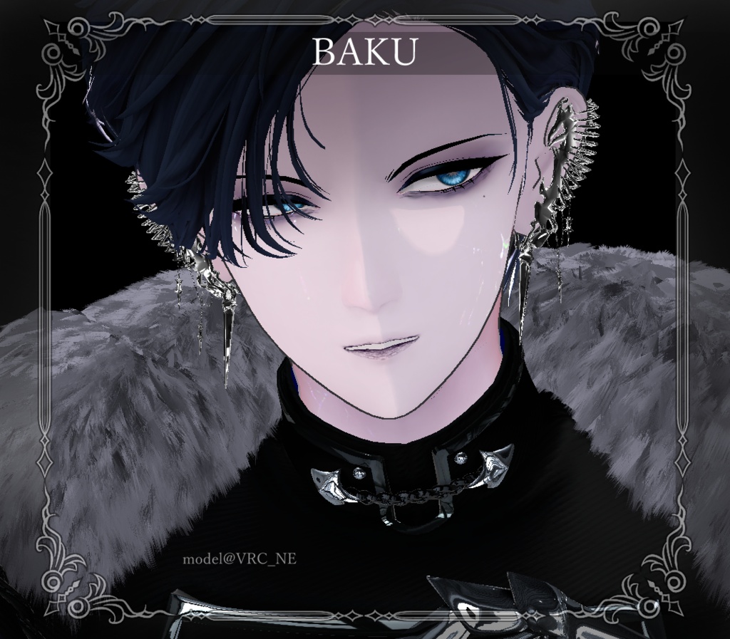 【複数アバター対応】BONE SPIKE PIERCE【VRChat想定】