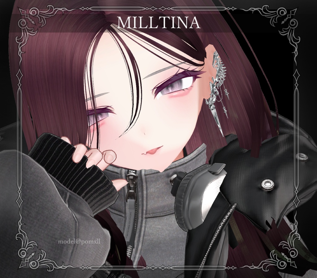 【複数アバター対応】BONE SPIKE PIERCE【VRChat想定】