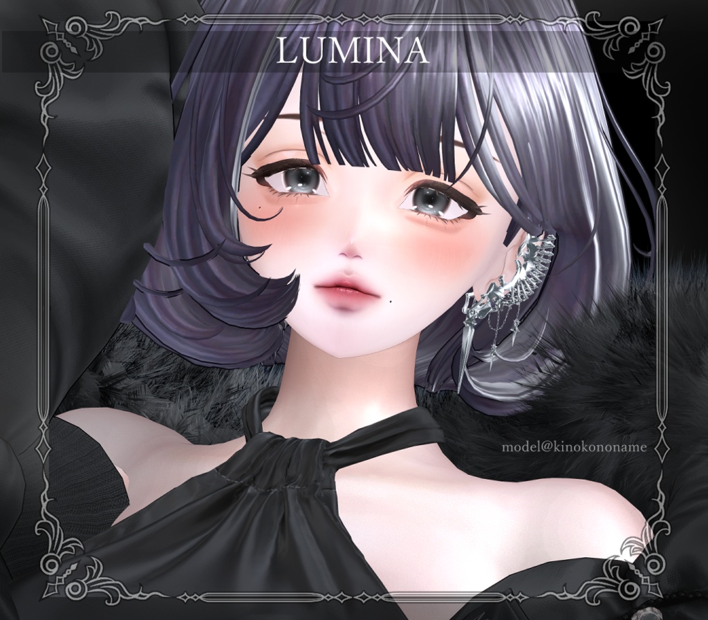 【複数アバター対応】BONE SPIKE PIERCE【VRChat想定】