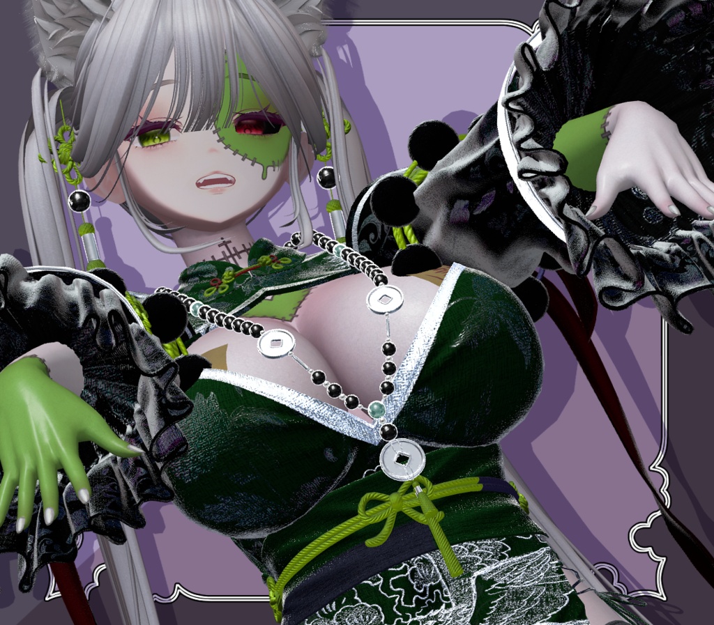 ★SALE★【ミルティナ専用】つぎはぎ♡ゾンビテクスチャ/Tatoo【VRChat想定】