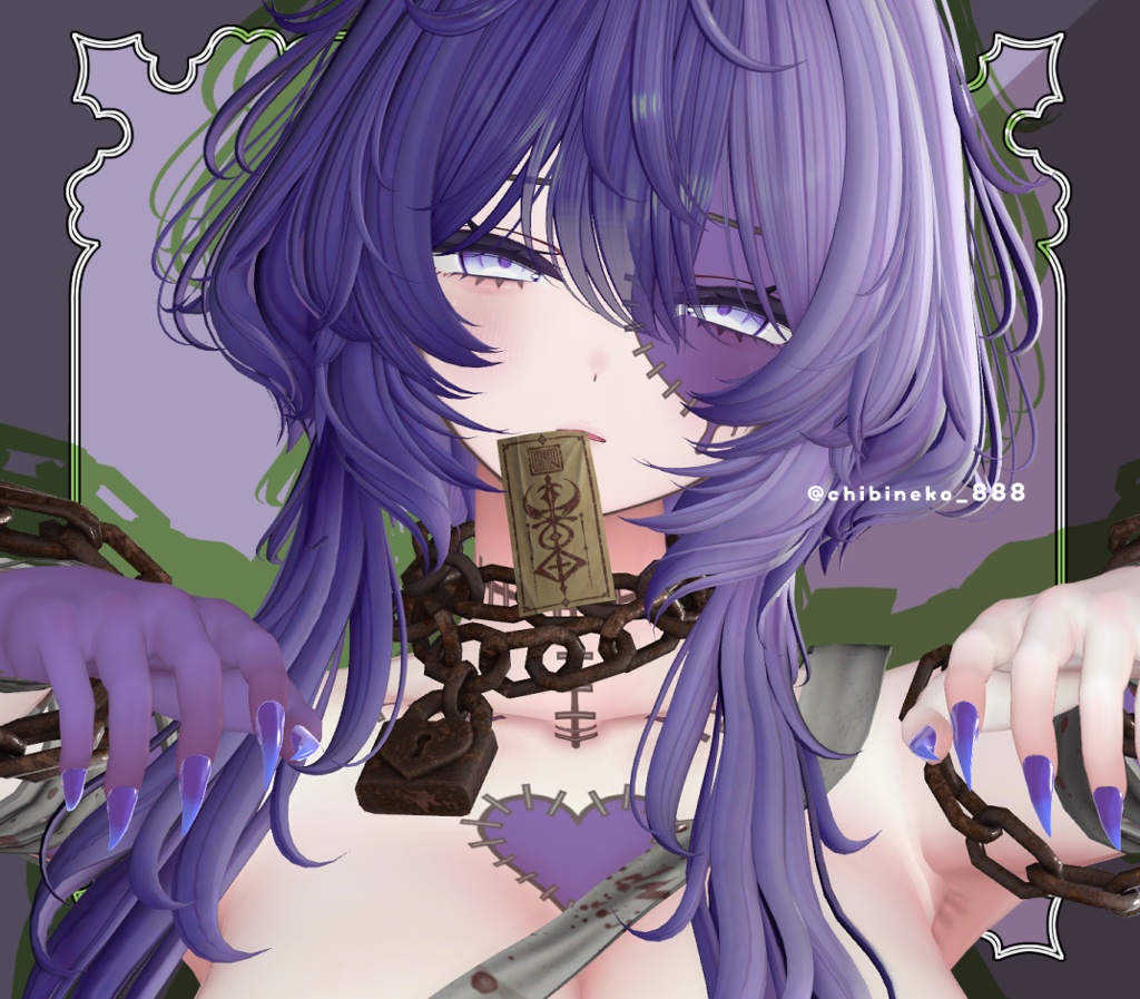 ★SALE★【ミルティナ専用】つぎはぎ♡ゾンビテクスチャ/Tatoo【VRChat想定】