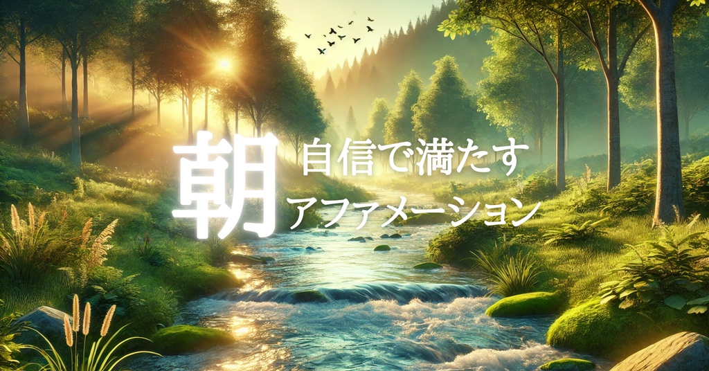 朝の森のヒーリング自然音ASMR🌿 自信を育むアファメーション音声