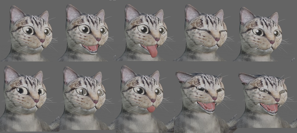 猫(ヒューマノイド型)データ 